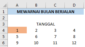 Mewarnai bulan otomatis